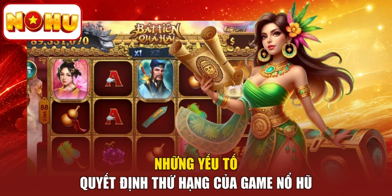 Những yếu tố quyết định thứ hạng của game nổ hũ