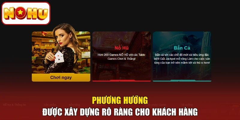 Phương hướng được xây dựng rõ ràng cho khách hàng