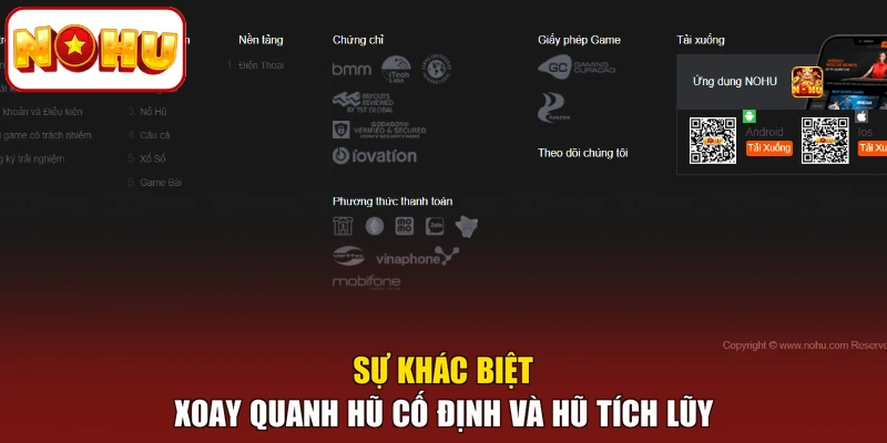 Sự khác biệt xoay quanh hũ cố định và hũ tích lũy
