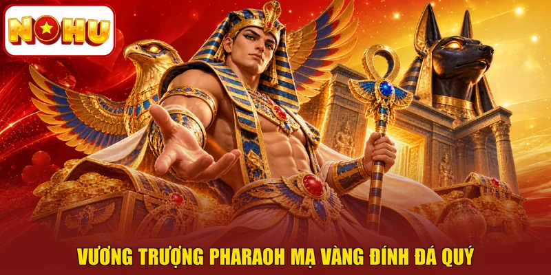 Vương trượng pharaoh mạ vàng đính đá quý